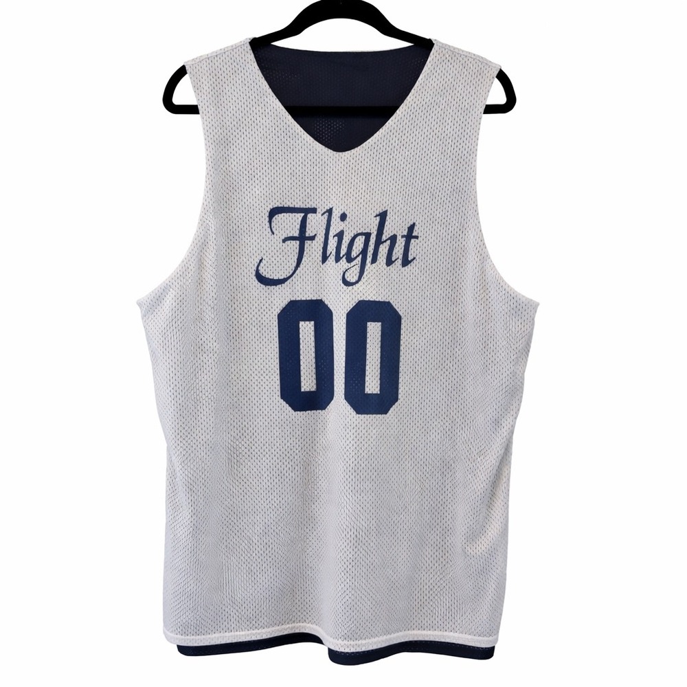 Nike Men's Large Navy Blue& White Basketball Jersey